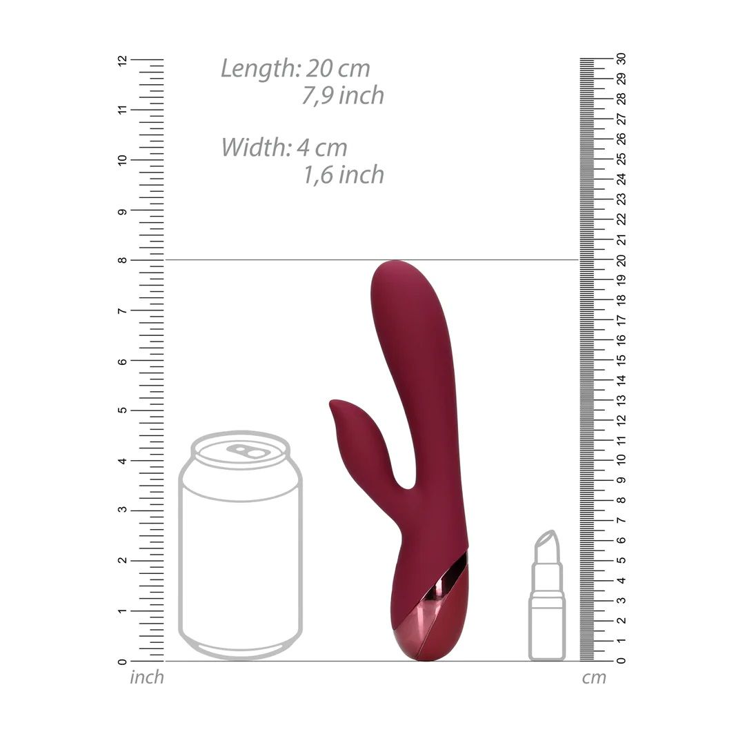 Силиконски вибратор Loveline од Shots Smooth Silicone Rabbit Vibrators