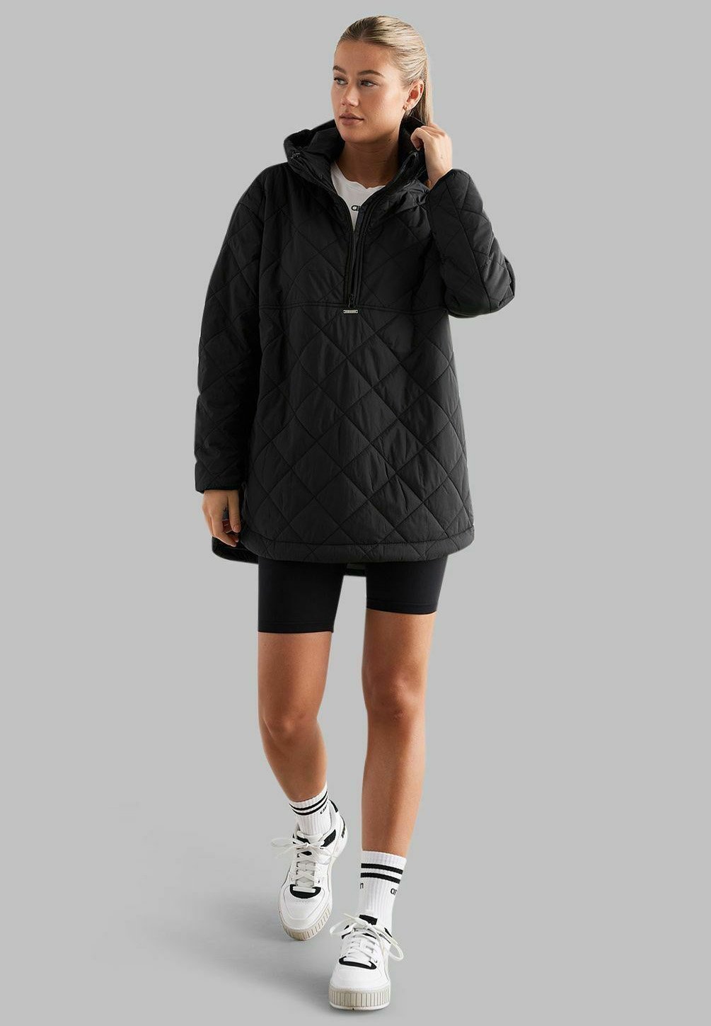 aim'n® OVERSIZED GEWATTEERDE ANORAK - Winterjas - zwart