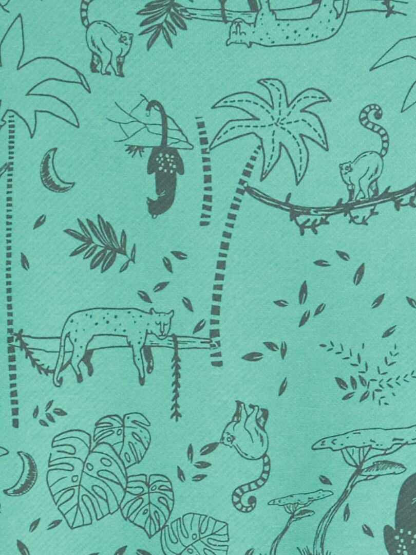 Sudadera estampada de felpa francesa - VERDE