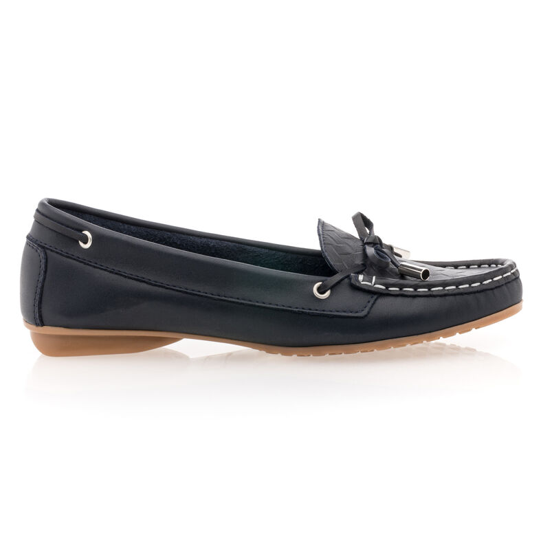 Naisten siniset loaferit/veneilykengät