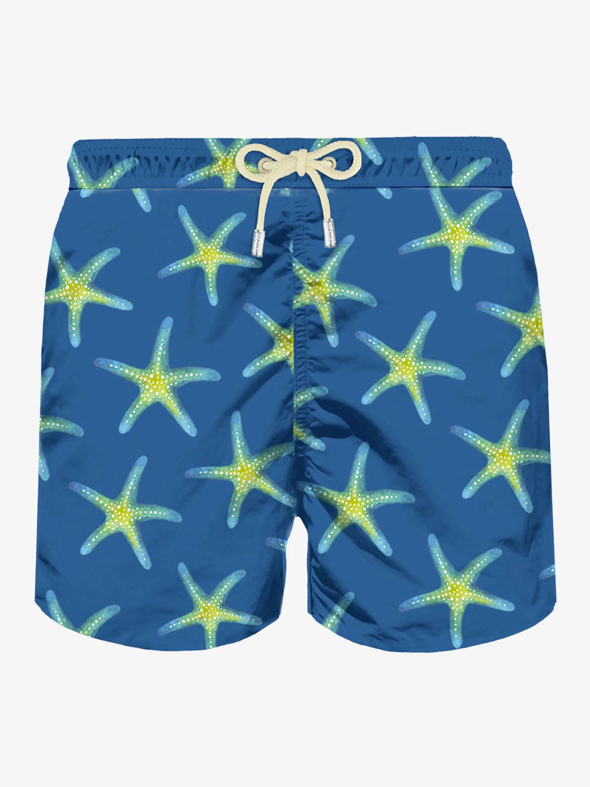 Herrenbadehose aus leichtem Stoff mit maritimem Muster