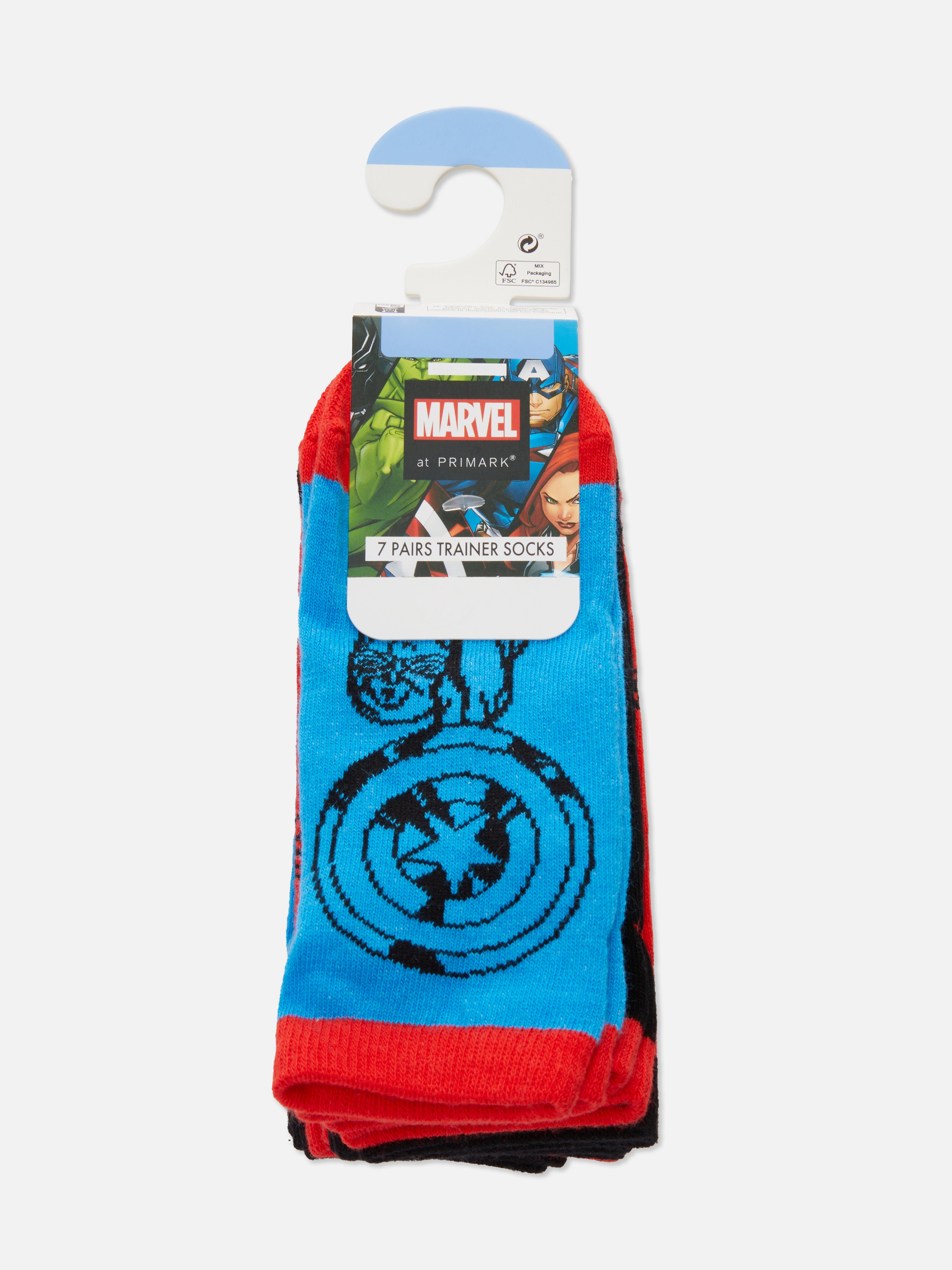 Șosete sport Marvel Avengers, 7 perechi. Fă-ți micuțul fericit în fiecare zi cu aceste șosete sport Avengers.