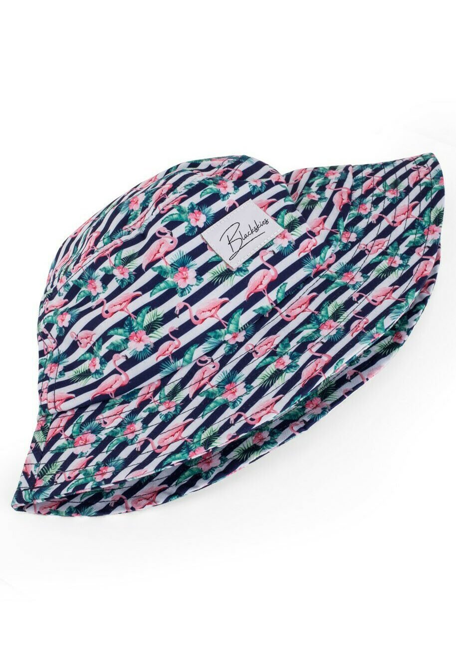 Blackskies TROPICAL FLAMINGO BUCKET - Hut - blau weiß