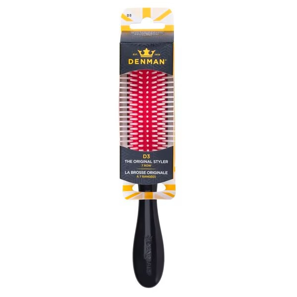 Denman D3 The Original Styler vidutinio dydžio šepetys<br>juoda, raudona