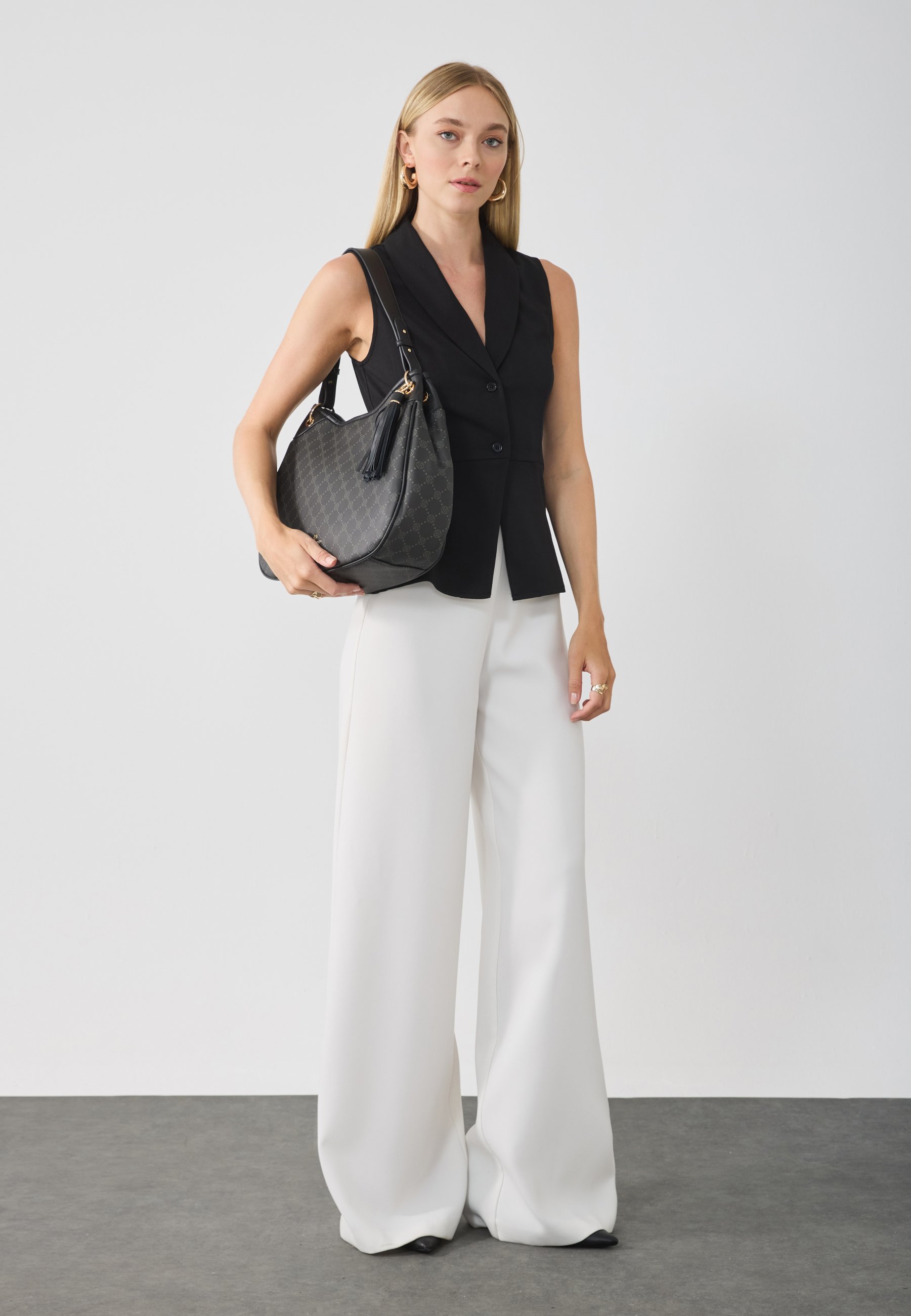 Anna Field handtas - zwart/grijs