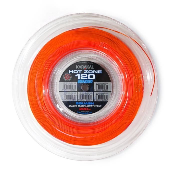 Cordage de squash Karakal Hot Zone 120 - orange - 220 m x 1,2 mm