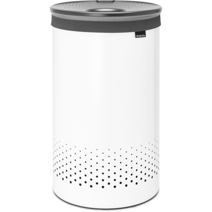 Cesto portabiancheria BRABANTIA - 60 L - Bianco