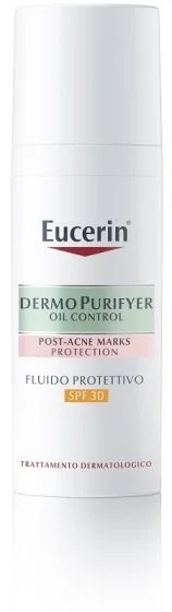 EUCERIN Eucerin Dermopurifyer Protective Fluid beschermt tegen de vorming van acne.