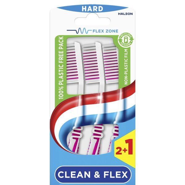 Aquafresh Clean & Flex tvrde četkice za zube<br>3 komada