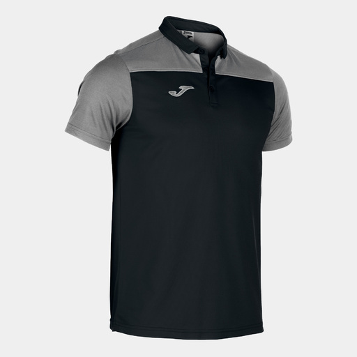 Tricou polo cu mânecă scurtă Joma Hobby II negru gri