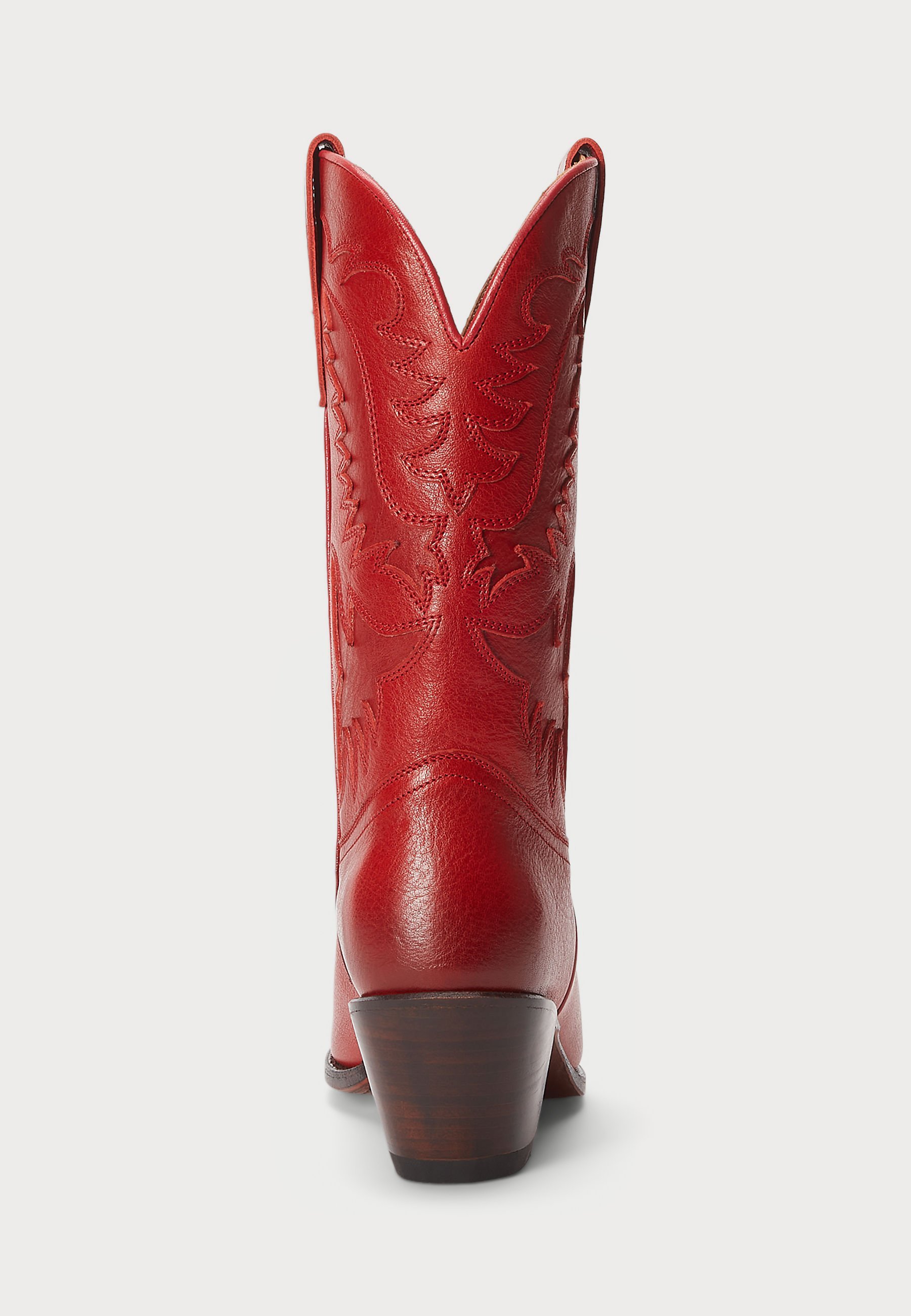 Stivali da cowboy in pelle Polo Ralph Lauren - Stivali da cowboy/motociclista - rosso rubino scuro