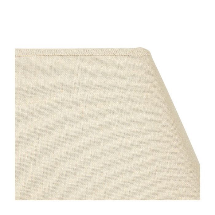 Pantalla de lámpara cuadrada, color beige, para lámpara, base de 27 cm, casquillo E27 con reductor.