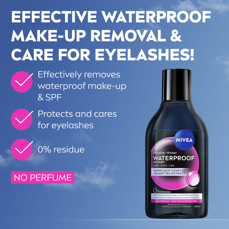 NIVEA Micellar Waterproof dvojfázová micelárna tekutina