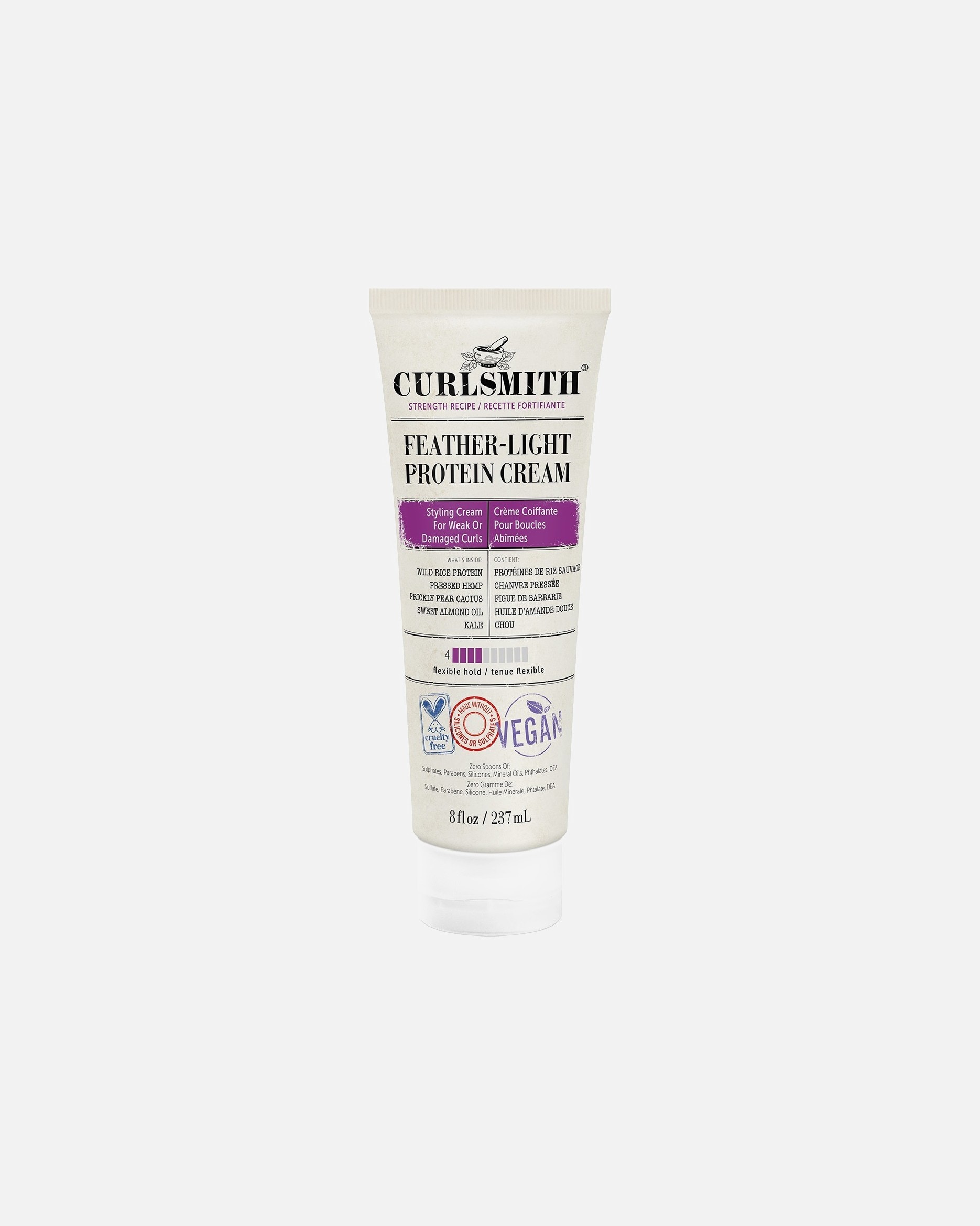 Curlsmith matu veidošanas krēms ar spalvām un proteīniem - 237 ml