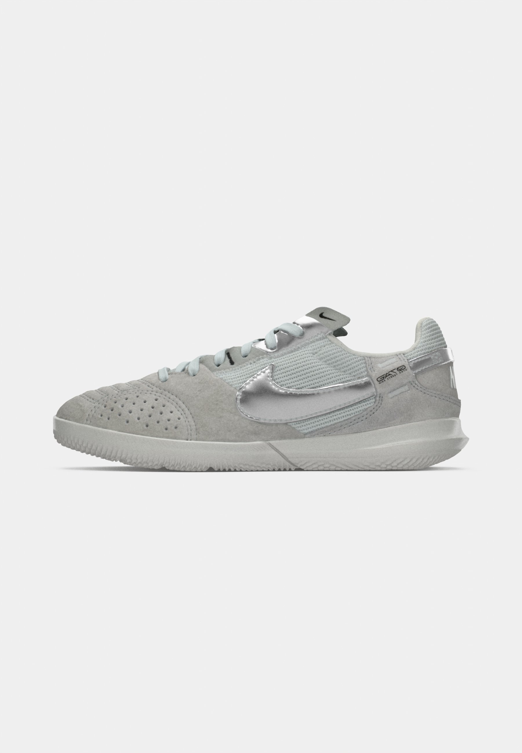 Chaussures de football en salle Nike Performance JR STREETGATO UNISEX - gris fumé clair/argent métallisé/poussière de photon