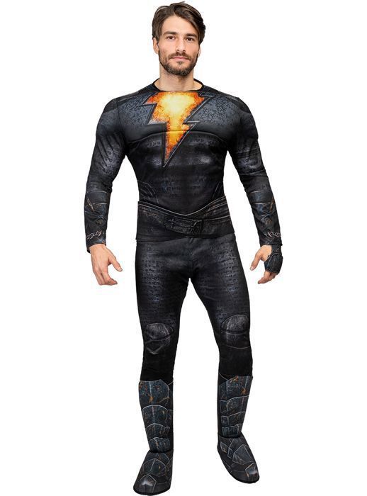 FUNIDELIA Déguisement Black Adam adulte - Déguisement pour homme et accessoires pour Halloween, carnaval et fêtes.