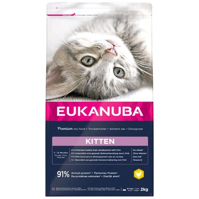 x 2 kg suchej karmy dla kotów Eukanuba - 1 kg gratis!*