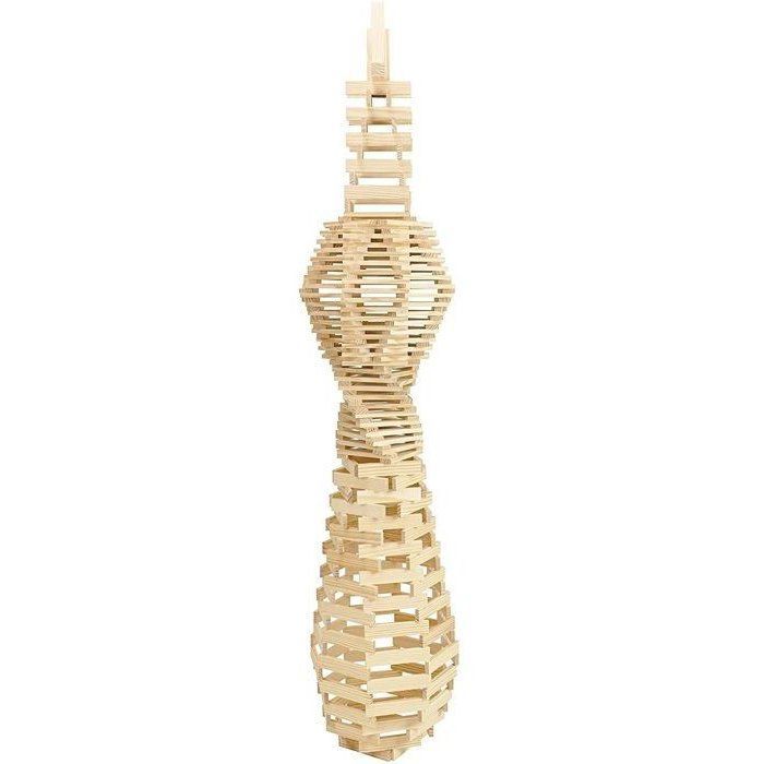 JEUJURA Tecap  Classic - 500 planchettes en bois - jeu de construction