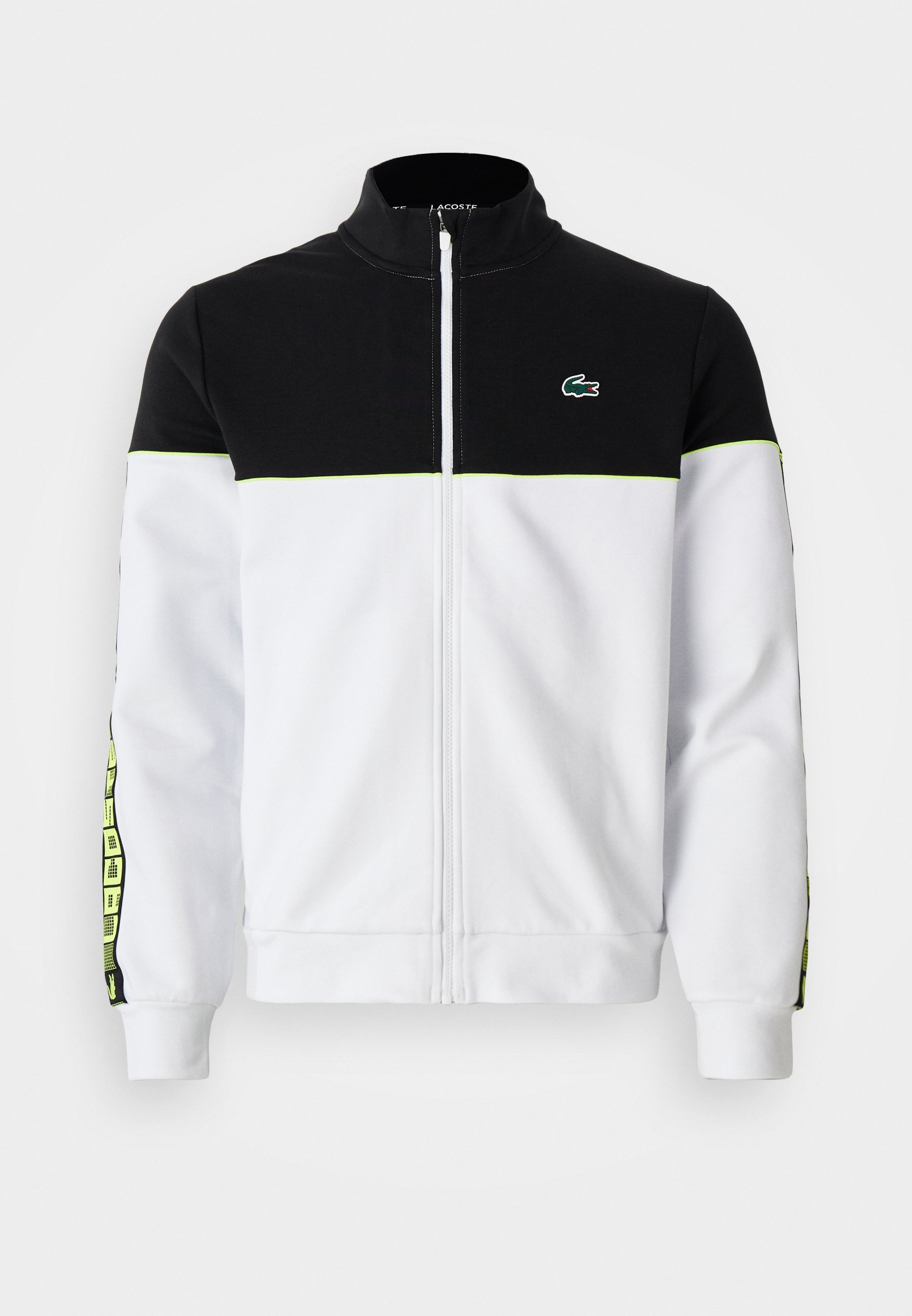Veste de tennis Lacoste Sport - Sweat-shirt zippé - blanc/noir