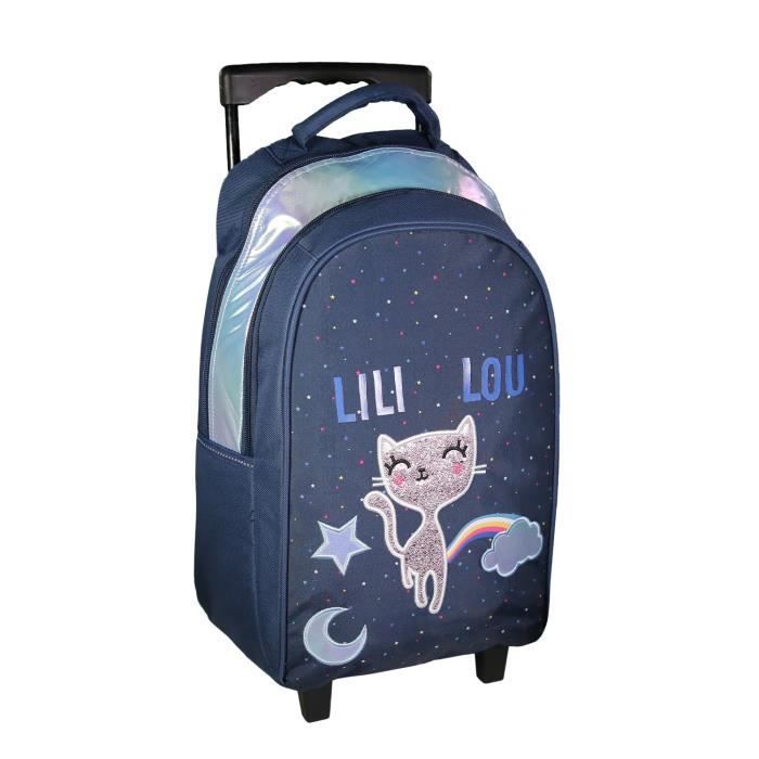 Bagtrotter Lili Lou Blue Rolling Backpack