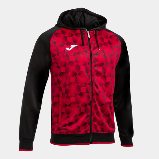  Chaqueta Con Capucha Joma Supernova Iii Negro Rojo