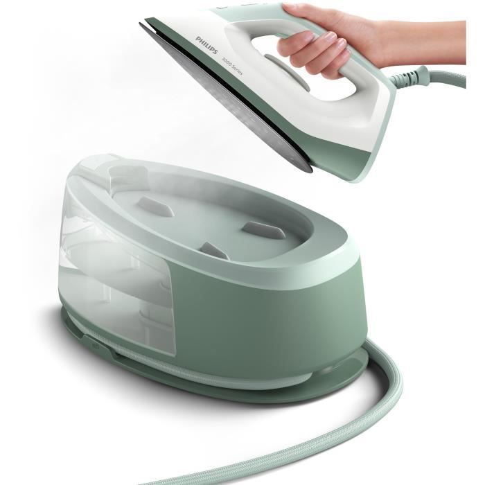 Plancha con generador de vapor - PHILIPS - PSG3010/70 - Serie 3000 - 6 bar - 1,4 L - Verde