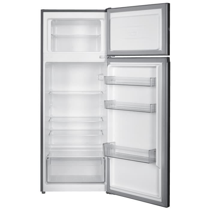 Frigorífico con congelador superior OCEANIC OCEAF2D206S3 - 2 puertas - 206 L - Refrigeración estática - Plateado