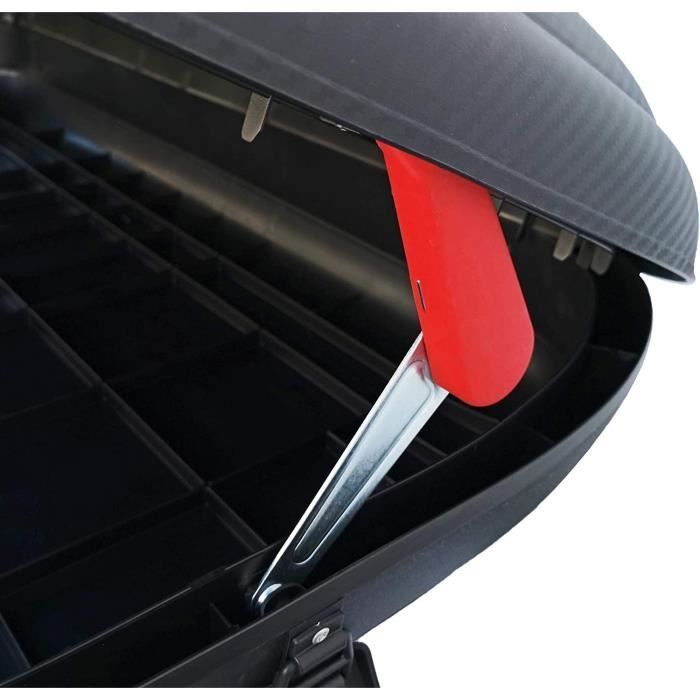 BA320 Cofre de techo con cerradura 320 l Aspecto de carbono Negro