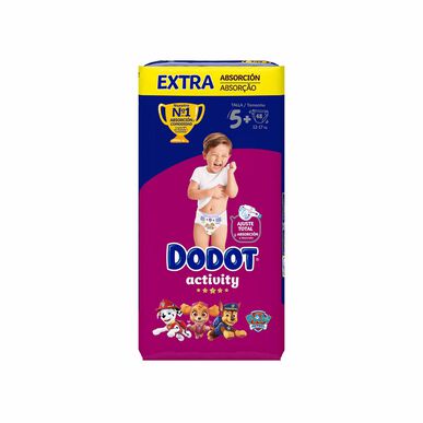 Dodot dětské aktivní plenky 12-17 kg velikost 5 48 ks