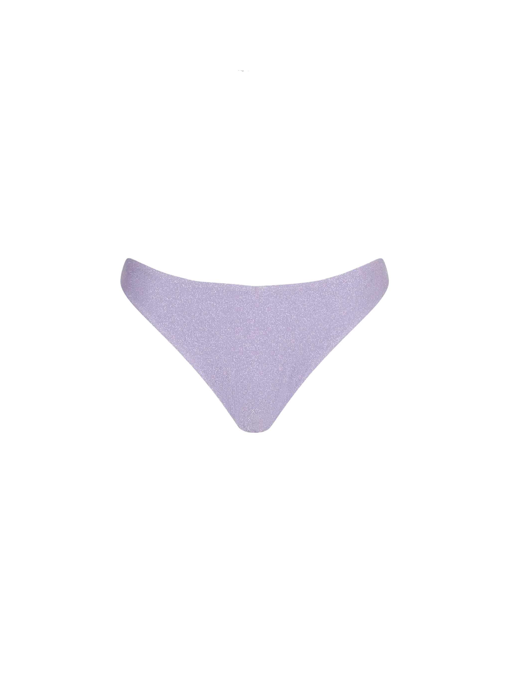 Hoog uitgesneden zwembroek van lurex voor dames