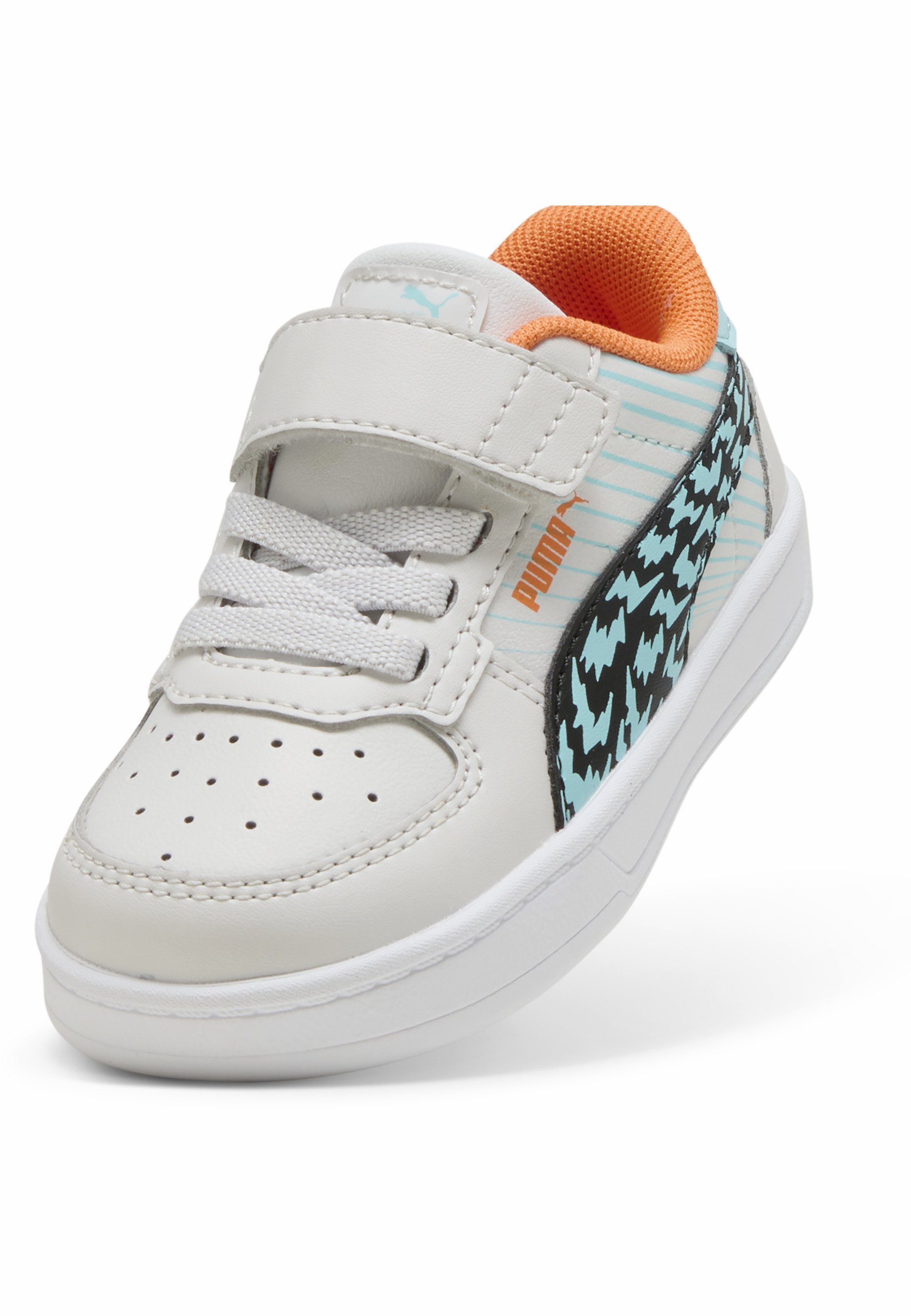 Puma CAVEN RACE KLEIN - Babyschoenen - Feather Gray - Safe Lake - zwart