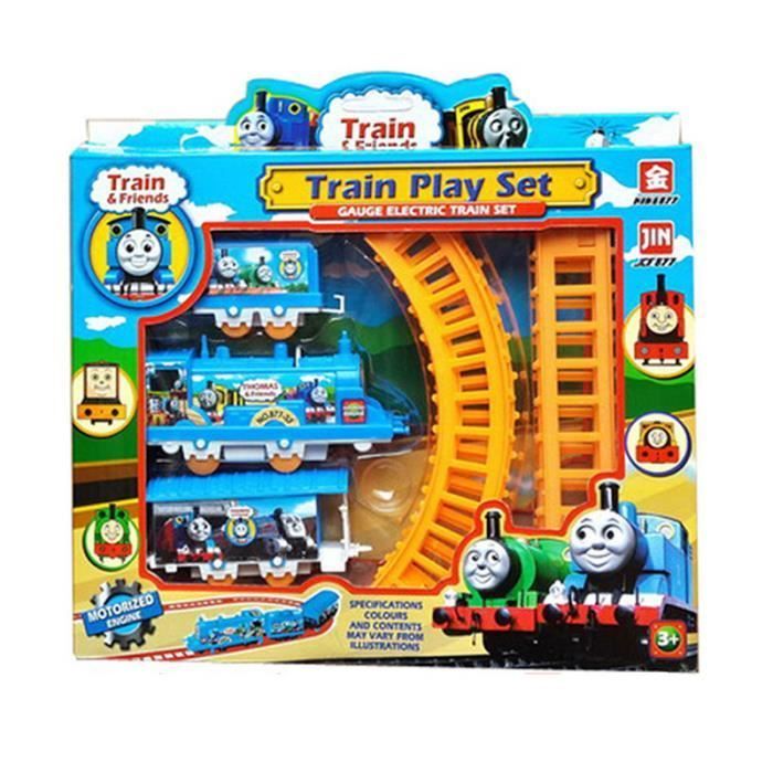 Set di trenini elettrici Thomas the Tank Engine, giocattoli educativi, regalo per bambini, assortimento di giocattoli di simulazione fai-da-te