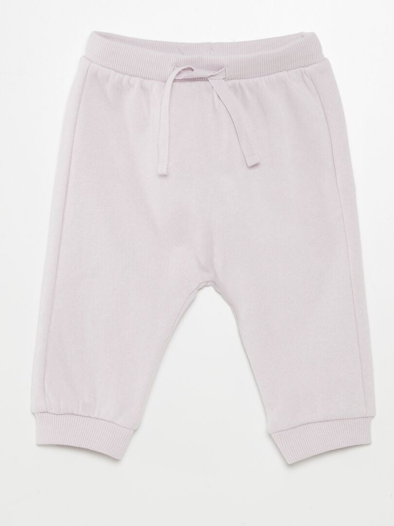 Conjunto de moletom e calça de moletom - 2 peças - ROXO