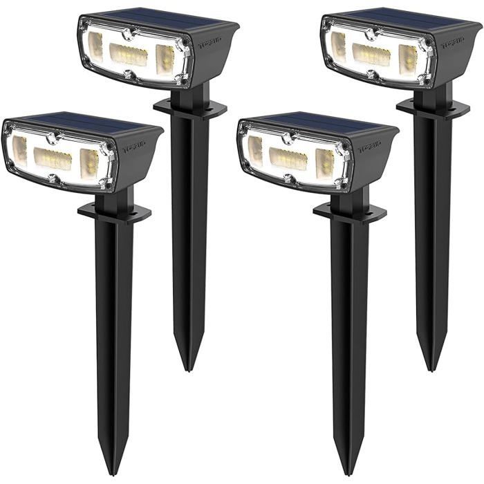 OUFOT Lumiere olaire Exterieur Jardin 4 ièces 30 LEDs Le olaire Exterieur Etanche I67 pot olaire Exterieur ave LAMPADAIRE DE JARDIN