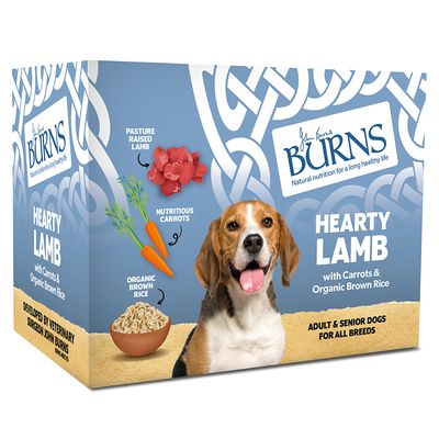 Opakowanie karmy dla psów Burns Wet Dog Saver 24 x 395 g