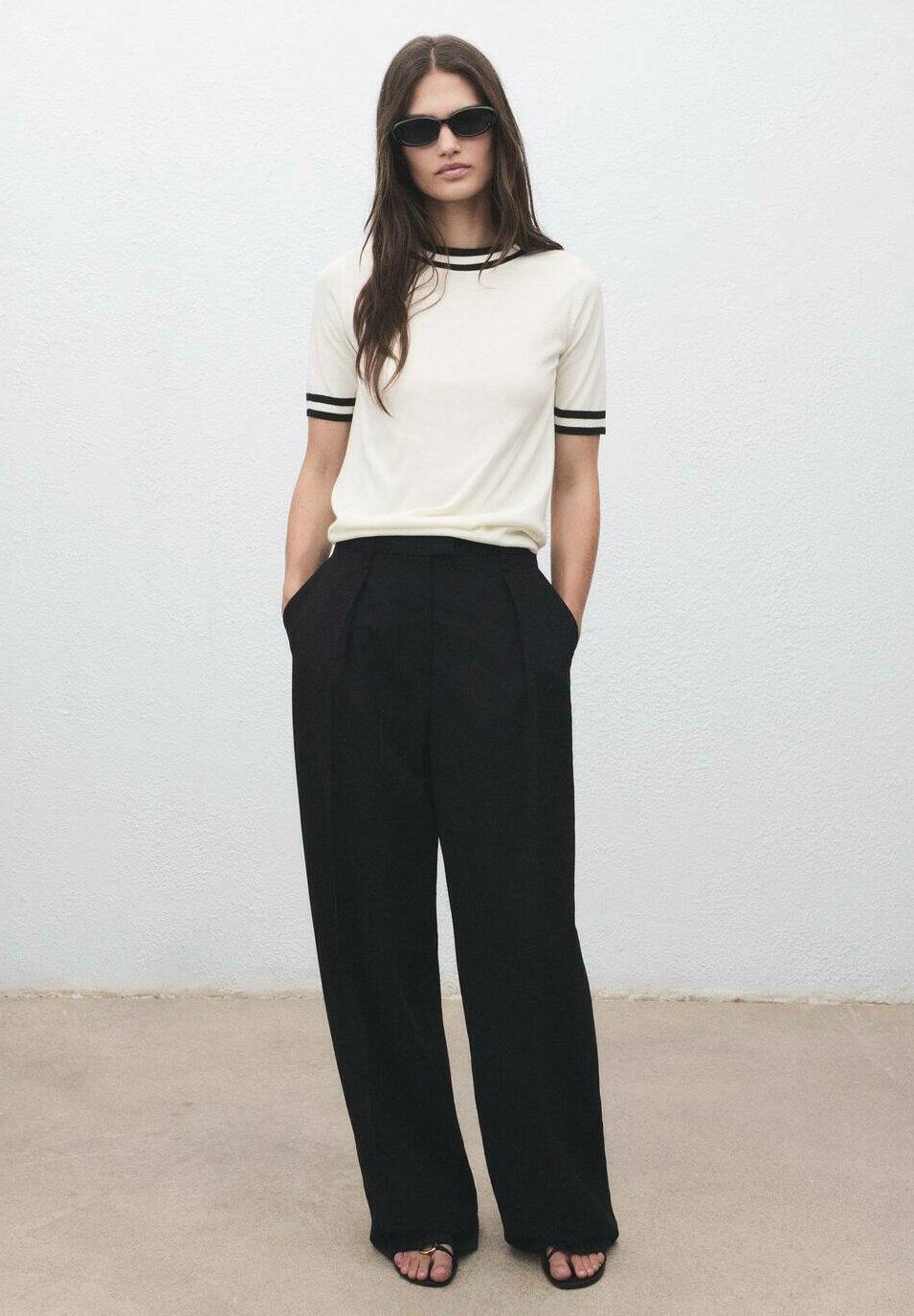 T-shirt imprimé mangue - blanc cassé