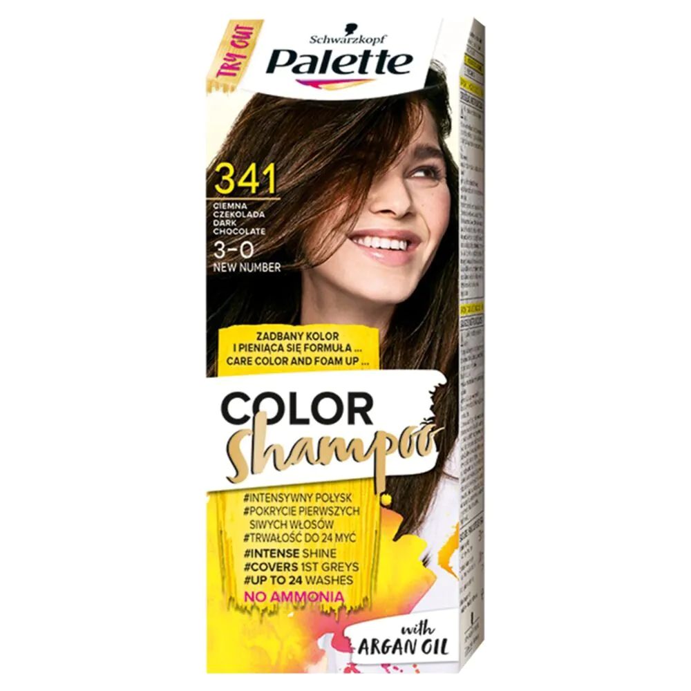 Palette Szampon Koloryzujący 341 Ciemna Czekolada