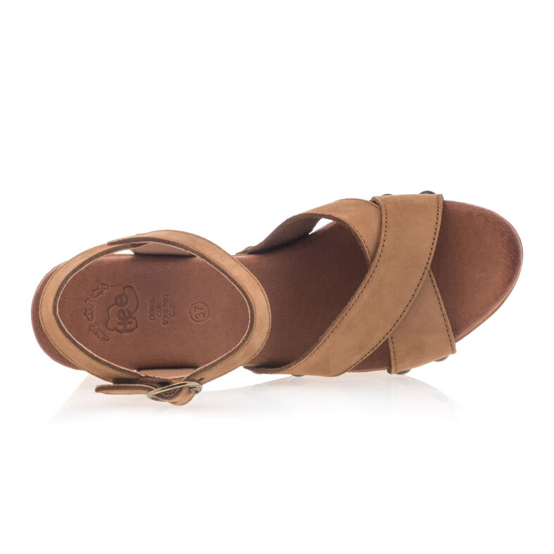 Naisten ruskeat muulit/puukengät