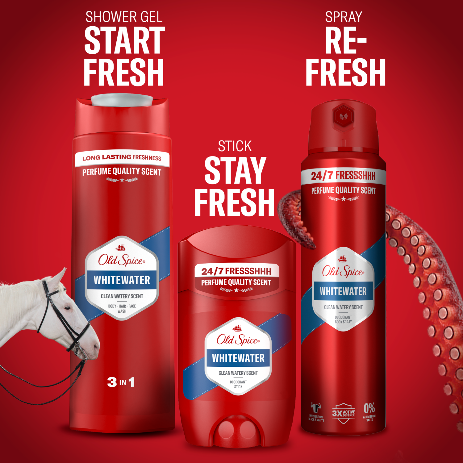 Gel za prhanje Old Spice za moške 400 ml