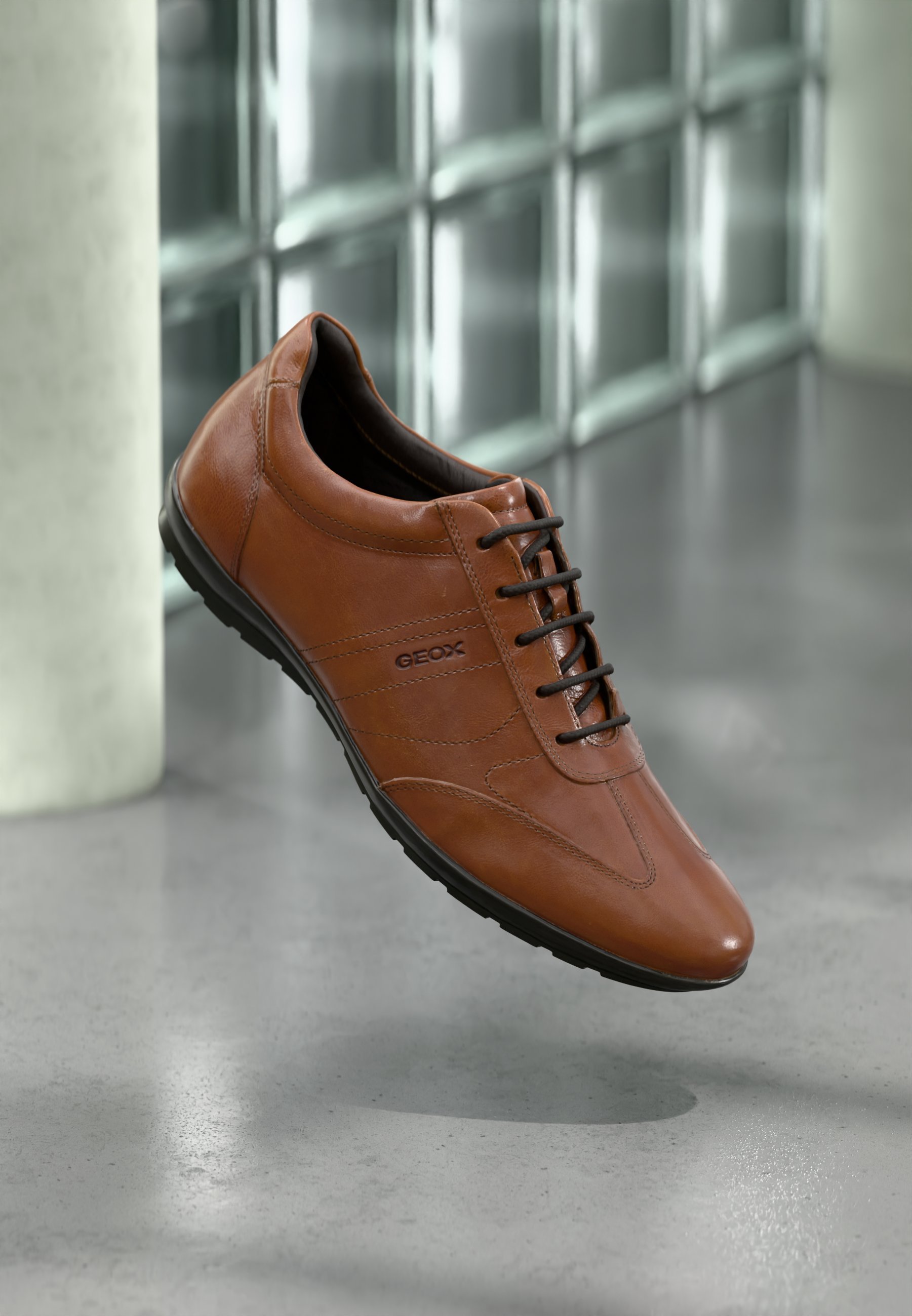 Geox UOMO SYMBOL - Lace-ups casuais - browncotto