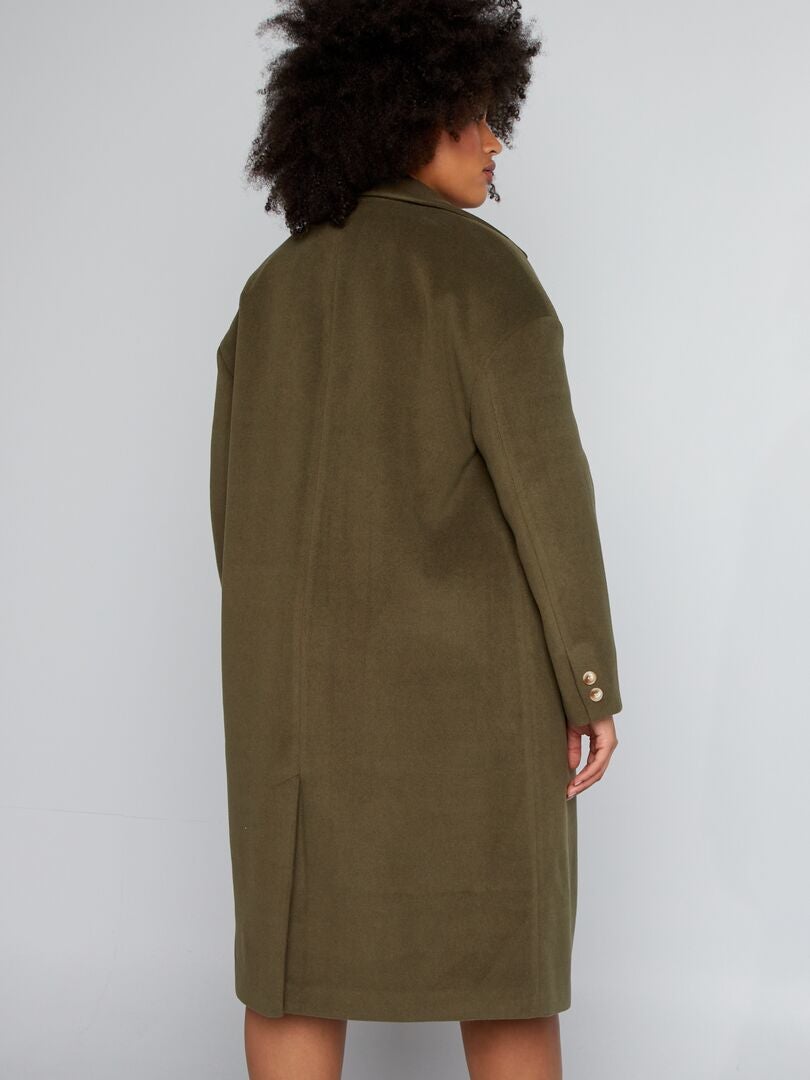 Długi płaszcz - KHAKI