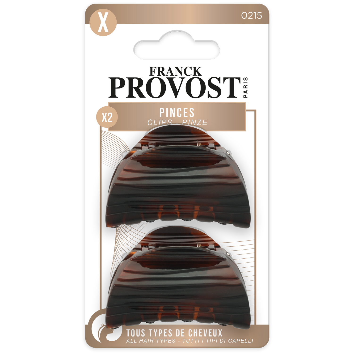 Sponky do vlasů Franck Provost 2 ks