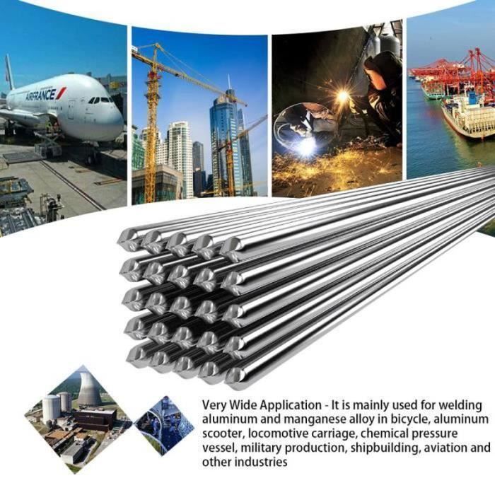 2 x 500mm Low Temperature Aluminum Welding Rods, No Welding Powder Required, 10 Pieces