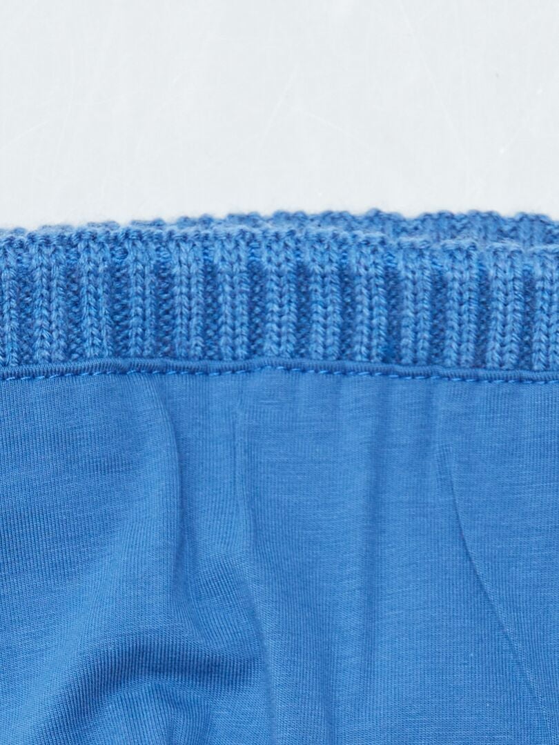 Gorro de malha canelada - AZUL
