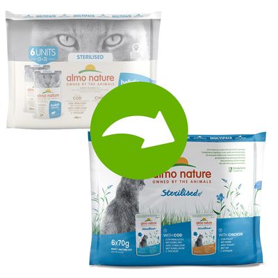 Almo Nature Ganzheitliche sterilisierte Beutel 70 g