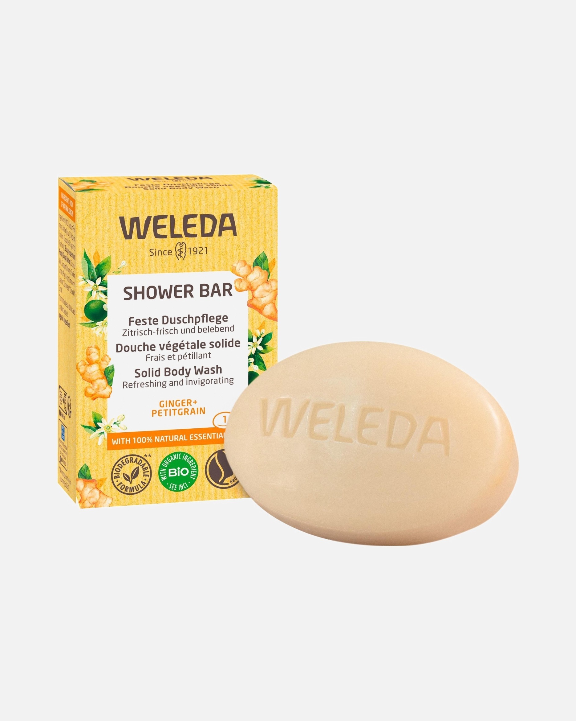 Weleda gel za tuširanje s mirisom đumbira i petitgraina - 75 g