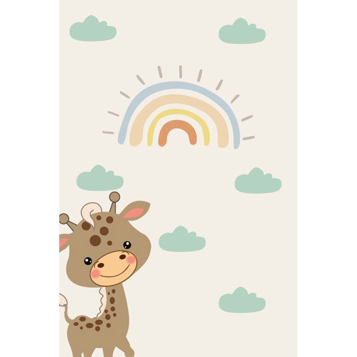 Children's bedroom rug 120x160 cm Polyester Giraffe