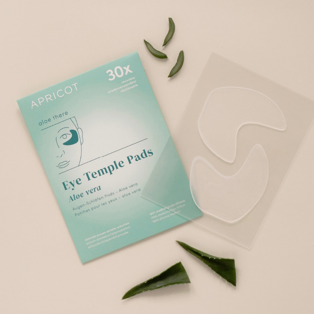Aprikosfärgade ögondynor, återanvändbara stämpeldynor med aloe vera – 2 g
