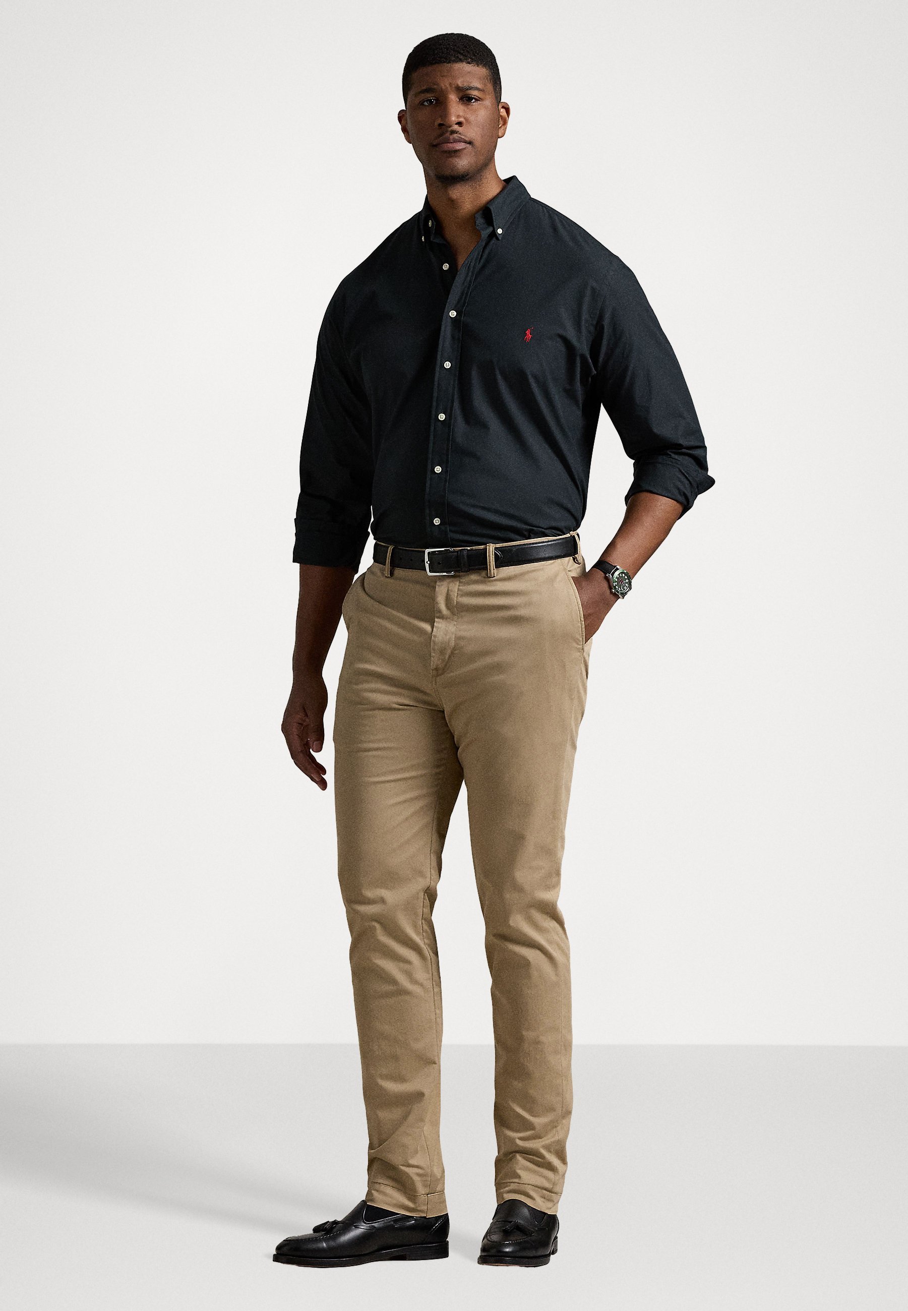 Polo Ralph Lauren Big & Tall STRETCH POPLIN SHIRT - Shirt - zwart