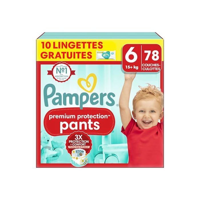 Pampers Premium Protection Diaper Pants - Size 6 - 360° Fit - Ultra-Soft